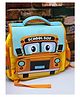 Schoolish Cute School Bus Design Rectangular Shape Bagpack for Preschool | Kindergarten | Kg-1 | Kg-2| School Picnic Travel Bag for Kids- Pack of 1- Color Yellow - Height 9 Inch