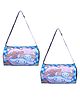 Happile Kids cute animal cartoon blue Duffle 2 piece combo shoulder bag for school/travelling/sports/Picnic