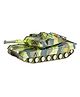 YAMAMA Friction Powered Army Tank Toy with Lights And Sounds Action-Packed Pretend Play War Vehicle for Kids Durable And Fun Best Gift for Kids - Multicolor