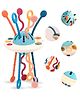 YAMAMA Baby Rattle Toys UFO Pull String Toys For Kids Early Development Toys For Toddlers Pull String Activity Toy Baby Stress Relief Kids Toys Baby Toys Fun Entertainment Toys  Multicolor