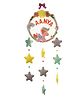 Lill Pumpkins Rainbow Unicorn with Stars Theme Personalised Felt Name Alphabet Hanging for Kids Name Plaque - Pink
