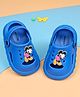 Cute Walk by Babyhug Disney Clogs With Back Strap Closure & Mickey Mouse Applique - Blue