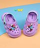 Cute Walk by Babyhug Disney Clogs With Back Strap Closure & Minnie Mouse Applique - Purple