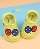 Cute Walk by Babyhug Marvel Back Strap Closure Clogs With Spider-Man Applique - Lime Green