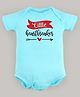 FFlirtygo  Valentine Day Theme Cotton Half Sleeves Little Heartbreaker Printed Onesie - Turquoise