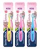SensoProx Infant Toothbrush Pack of 3 - Yellow & Pink & Blue
