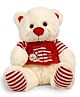 Fun Toys Teddy Bear Soft Toy Cream Red - 28 cm