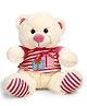 Fun Toys Teddy Bear Soft Toy Cream Red - 28 cm