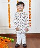 Polka Tots Cotton Full Sleeves Animals Printed Kurta Pyjama Set - Off White