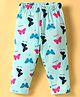 Doreme Single Jersey Knit Capri With Butterfly Print - Sea Green