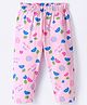 Doreme Single Jersey Knit Capri With Floral Print - Light Pink