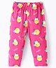 Doreme Single Jersey Woven Capri With Lemon Print - Dark Pink