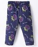 Doreme Single Jersey knit Capri with Beach Theme Print - Navy Blue