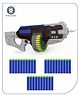 Aditi Toys Street Viper Big Blaster Motorized Dart Gun Toy Including 30 Soft Foam Bullet Darts, 60-Foot Firing Range, Rechargeable Electric Battery Design with High Capacity Magazine For Boys Girls, Above 5+ Age(Grey-Black)