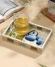 DULI Enamel Coated Multipurpose Serving Tray for Home and Dining Table