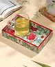 DULI Enamel Coated Multipurpose Serving Tray for Home and Dining Table
