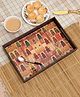 DULI Deco Enamel Coated Multipurpose Serving Tray for Home and Dining Table