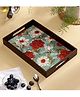 DULI Deco Enamel Coated Multipurpose Serving Tray for Home and Dining Table