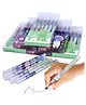SANJARY pack of 6 Cartoon Print Fine Point Refillable 0.5 mm Gel Ink Roller Pen Set multicolors