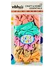 Pastel Party Balloons - Assorted Pack of 50 Multicolor Balloons for Birthdays, Kids' Parties, and Festive Decorations | Soft Peach, Pink, Turquoise, Beige, Orange