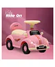 Dash Car Ride-On For Kids With Headlights Music Under Seat Storage Big Wheels And Push Handle Ideal Ride-On for 1+ Years Kids 20 kg Capacity Durable Baby Toy Car-Pink