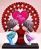 CraftVatika Love Ccouple Kissing Miniature Valentine Gift For Boyfriend And Girlfriend Valentines Gift