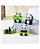 CraftVatika Panda Set Combo of 4 for Table Home Decor, Valentine Panda Miniature Unique Gifts
