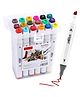 INPOUT Pack of 18 Multicolor 2in1 Markers/Sketch Pens(Color may vary)