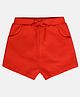 MINI KLUB Cotton Solid Shorts - Red