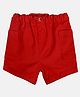 MINI KLUB Cotton Solid Shorts - Red