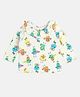 MINI KLUB Cotton Full Sleeves Cartoons Printed Top - Marshmallow