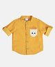 MINI KLUB Cotton Full Sleeves Striped Shirt - Yellow