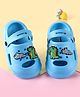 Cute Walk by Babyhug Backstrap Clogs  with Animal Applique - Blue