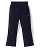 Doreme Single Jersey Knit Full Length Track Pant with Tape Detailing - Navy Blue