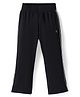 Doreme Single Jersey Knit Full Length Track Pant with Tape Detailing - Black