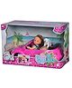 Steffi Love Evi Doll with Dog in Volkswagen Beetle Car Pink - Height 10 cm