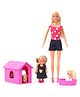 Steffi Love & Evi Love Doll Set With Happy Animal Pink - Height 32 cm (Accessories May Vary)