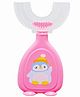 TOYPENTER U-Shaped Toothbrush for Baby | 360° Oral Teeth Cleaning Tools | Infants Toothbrush with Food Grade Silicone Head | Manual Toothbrush For new Born Baby (Pink)