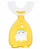 TOYPENTER U-Shaped Toothbrush for Baby | 360° Oral Teeth Cleaning Tools | Infants Toothbrush with Food Grade Silicone Head | Manual Toothbrush For new Born Baby (Yellow)