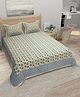 Bombay Spreads 100 Percent Cotton King Size Bedsheet With 2 Pillow Covers With 140 Thread Count - Beige