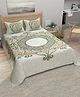 Bombay Spreads 100 Percent Cotton Turquiose Color King Size Bedsheet With 2 Pillow Covers 140 Thread Count