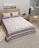 Bombay Spreads 100 Percent Cotton Beige Color King Size Bedsheet With 2 Pillow Covers 140 Thread Count