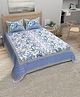 Bombay Spreads 100 Percent Cotton Skyblue Color King Size Bedsheet With 2 Pillow Covers 140 Thread Count