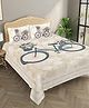 Bombay Spreads 100 Percent Cotton Beige Color King Size Bedsheet With 2 Pillow Cover 140 Thread Count