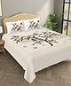 Bombay Spreads 100 Percent Cotton Beige Color King Size Bedsheet With 2 Pillow Cover 140 Thread Count