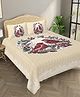 Bombay Spreads 100 Percent Cotton Beige Color King Size Bedsheet With 2 Pillow Cover 140 Thread Count
