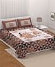 Bombay Spreads 210 TC Peach Color 100 Percent Perimum Cotton King Size Bedsheet With 2 Pillow Cover 228 x 274 cm(SCBadmeri1603_peach) 180 Thread Count
