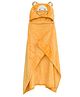 TOYPENTER Multipurpose Warm Fur Blanket | Ultra Soft, Cozy, & Warm Fabric Hooded Wrapper with Tich Button for Newborn/Babies/Toddlers/Infants(0-3 Years) (Yellow)