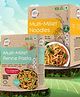 Organic Wisdom Junk Free Multi millet Noodles & Pasta |Superfoods For Kids,Protein & Fiber rich with 9 super grains| No Maida, Not Fried, No MSG| Noodles 384g & Pasta 180g