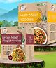 Organic Wisdom Junk Free Multi Millet & Ragi (Finger Millet) Noodles,384g each |No maida, msg, refined oil, trans fat| Rich in Calcium, Protein and Fiber